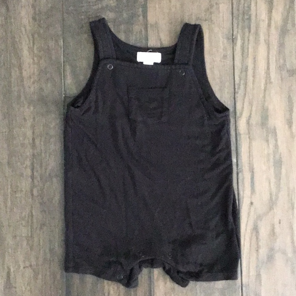 Angel Dear Black Sleeveless Romper, size 6-12 month